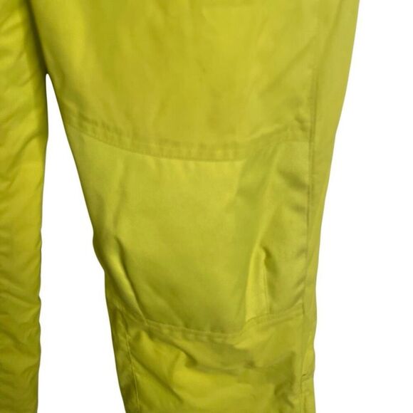 L.L. Bean Kids Cold Buster Snow Pants 12 Neon Lime Thinsulate Winter Warm School - Picture 5 of 11
